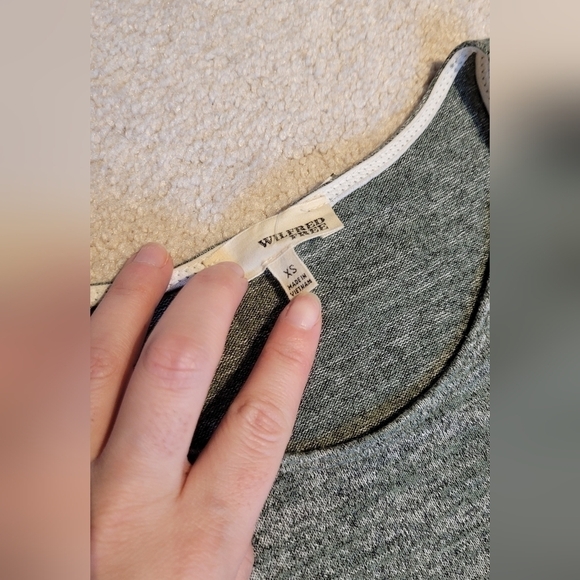 WILFRED Free | Aritzia | xs | knit midi bodycon casual dress | green sage - Picture 5 of 6